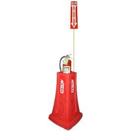 Red FireMate™ Fiberglass 3' Rod & Sign
