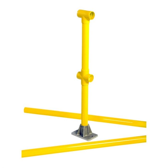 Yellow Guard Rails With Caps Yellow Ultra-Guard Rails® Kits