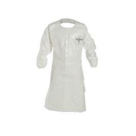 Elastic Wrists Pack of 25 Taped Seams White 44 Long Dupont SL275TWHXL002500 SL Sleeved Apron X-Large 44 Long Thomas Scientific 